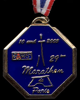 Finisher Medaille 29. Paris Marathon 2005