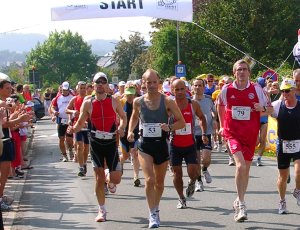 Marathon im FC Bayern Trikot beim Osnabrücker Land Marathon 2007