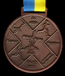 Finisher Medaille 6. Spijkenisse Marathon 2011