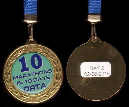 Orta 10 in 10 - Finisher Medaille Tag 02