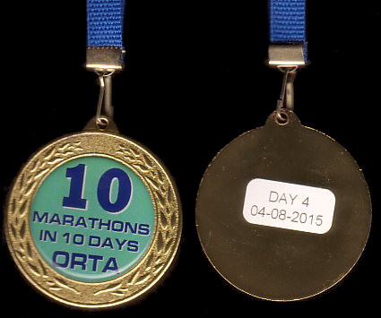 Orta 10 in 10 - Finisher Medaille Tag 04