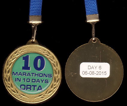 Orta 10 in 10 - Finisher Medaille Tag 06