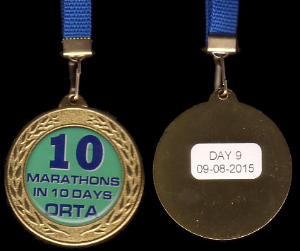 Orta 10 in 10 - Finisher Medaille Tag 09