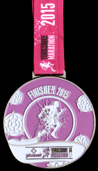 Finisher Medaille Yorkshire Marathon 2015