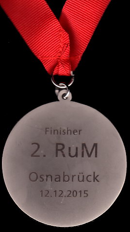 2. Rubbenbruchsee Marathon (RuM) - Finisher Medaille