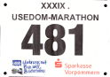 Startnummer 39. Usedom Marathon 2018