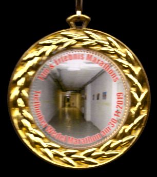 1. Tiefbunker Wedel Marathon - Finisher Medaille