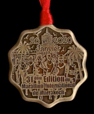 31. Marrakesch Marathon 2020 - Finisher Medaille