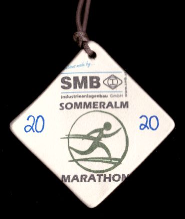 10. Sommeralm Marathon 2020 - Finisher Medaille