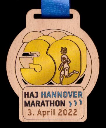 Hannover Marathon 2022 - Finisher Medaille