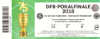 Karte DFB Pokalendspiel 2018