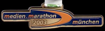 Finisher-Medaille 4. medien.marathon München 2003