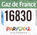 Startnummer 29. Paris Marathon 2005