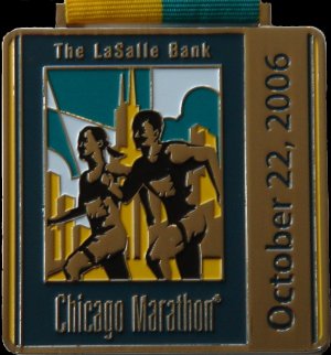 Finisher Medaille LaSalle Bank Chicago Marathon 2006