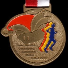 Finisher Medaille 11. Gutenberg Marathon Mainz 2010