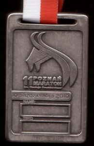 Finisher Medaille 11. Posen Marathon 2010