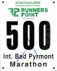 Startnummer Int. Bad Pyrmont Marathon 2011