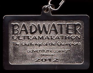 Finisher Medaille 26. Badwater Ultramarathon 2012 - vorne