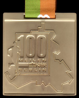 Back to Back Medaille 2. 100 Meilen Berlin 2013 - Mauerweglauf