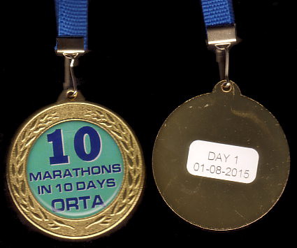 Orta 10 in 10 - Finisher Medaille Tag 01