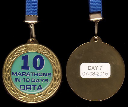 Orta 10 in 10 - Finisher Medaille Tag 07