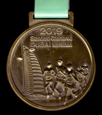Dubai Marathon - Finisher Medaille