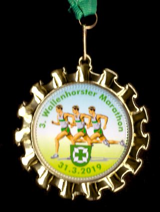 3. Wallenhorster Marathon 2019 - Finisher Medaille