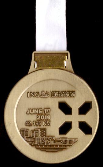 Luxemburg Marathon - Finisher Medaille