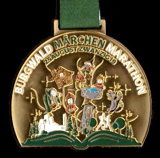 1. Burgwald MÃ¤rchen-Marathon Rauschenberg - Finisher Medaille