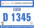 Startnummer 41. Istanbul Marathon 2019