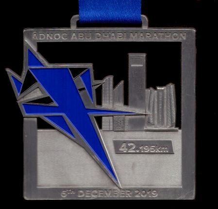 2. ADNOC Abu Dhabi Marathon - Finisher Medaille