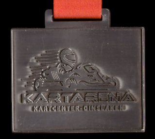 1. Kartbahn Marathon Dinslaken 2020 - Finisher Medaille