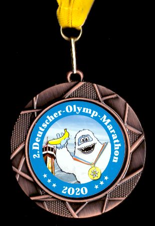 2. Deutscher-Olymp-Marathon 2020 - Finisher Medaille