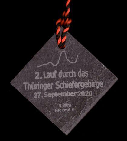 2 Schiefergebirgslauf, Schmiedefeld 2020 - Finisher Medaille