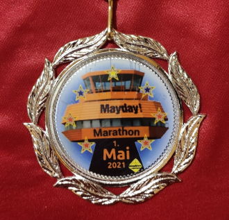 1. MAYDAY Marathon Langenhagen 2021 - Finisher Medaille