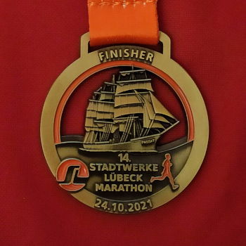 14. Lübeck Marathon 2021 - Finisher Medaille