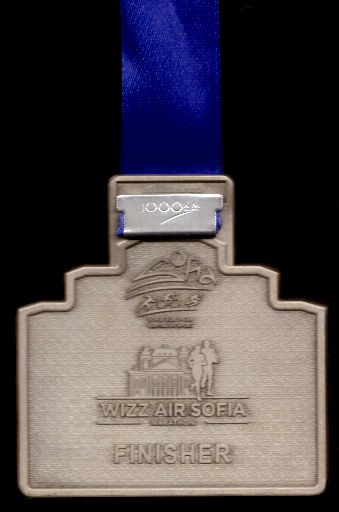 11. Sofia Marathon 2022 - Finisher Medaille