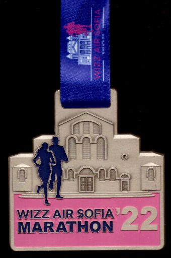 11. Sofia Marathon 2022 - Finisher Medaille